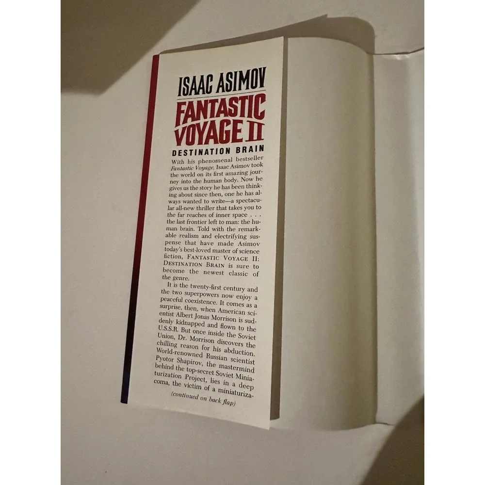 Isaac Asimov Fantastic Voyage II Destination Brain Hardback First Edition 1987